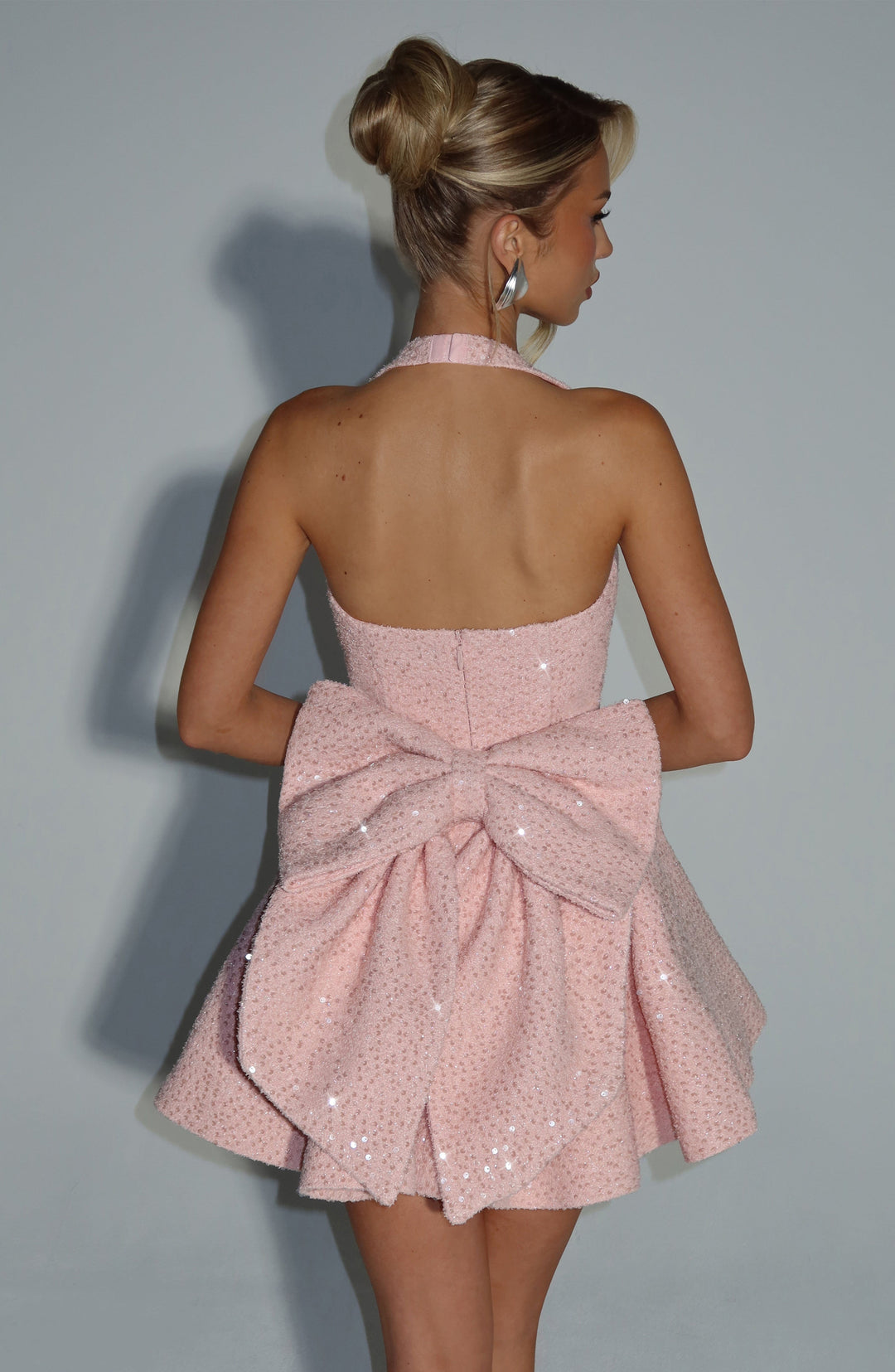 Islari Mini Dress in Blush by Clandour, product photo 2