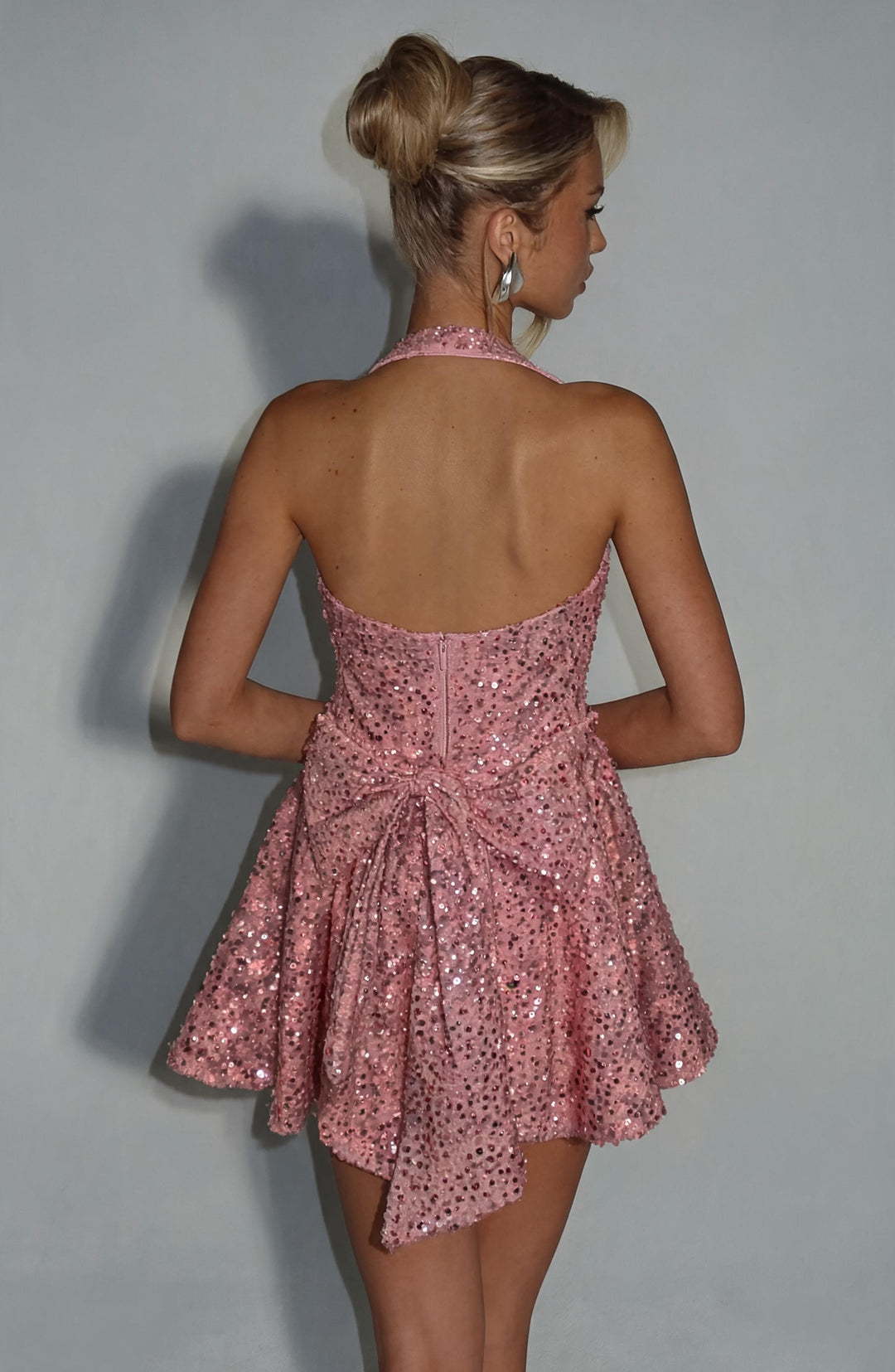 Islari Mini Dress in Blush by Clandour, product photo 3