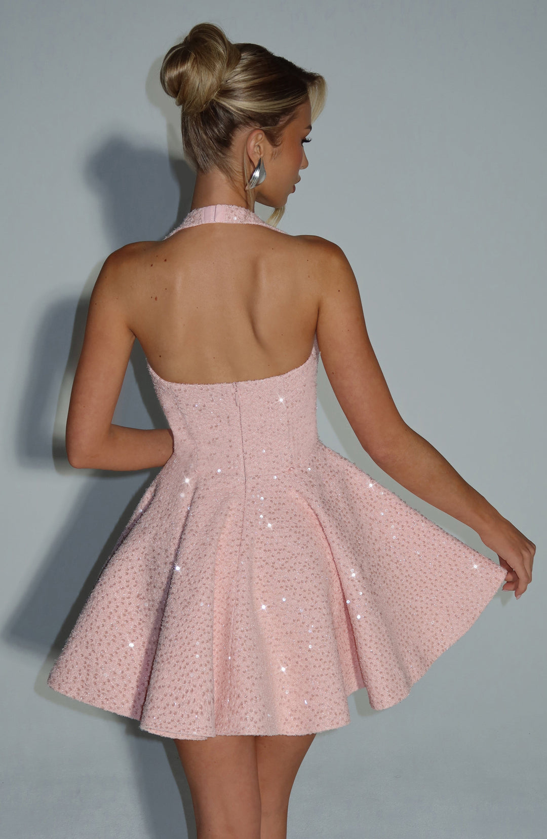 Islari Mini Dress in Blush by Clandour, product photo 5