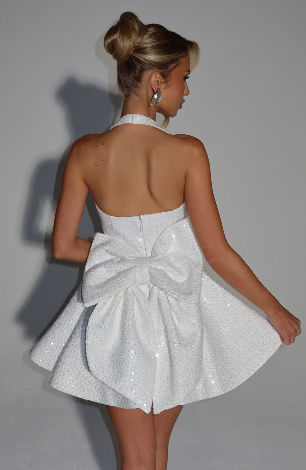Islari Mini Dress in Ivory by Clandour, product photo 2