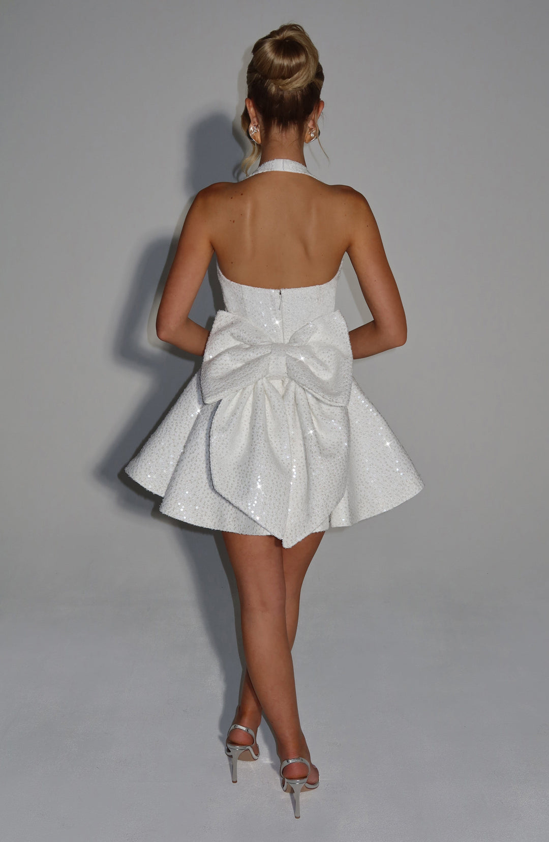 Islari Mini Dress in Ivory by Clandour, product photo 6