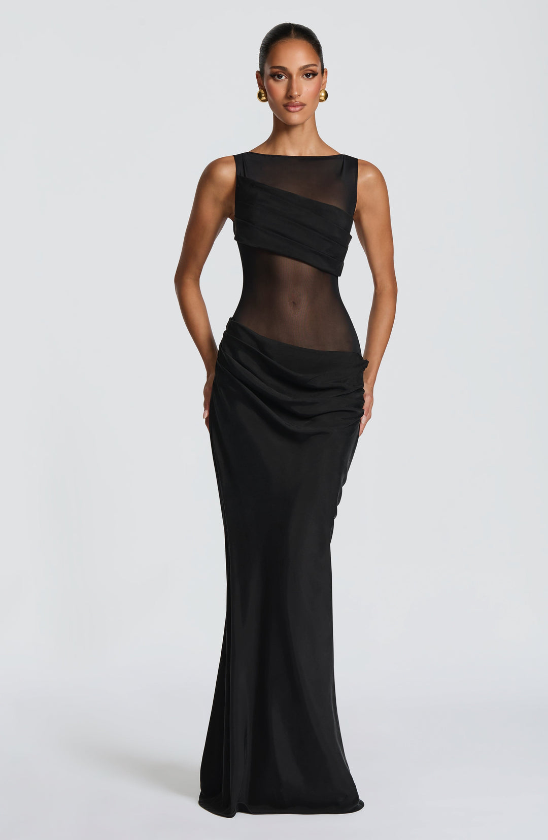 Islavieve Maxi Dress in Black by Clandour, product photo 1