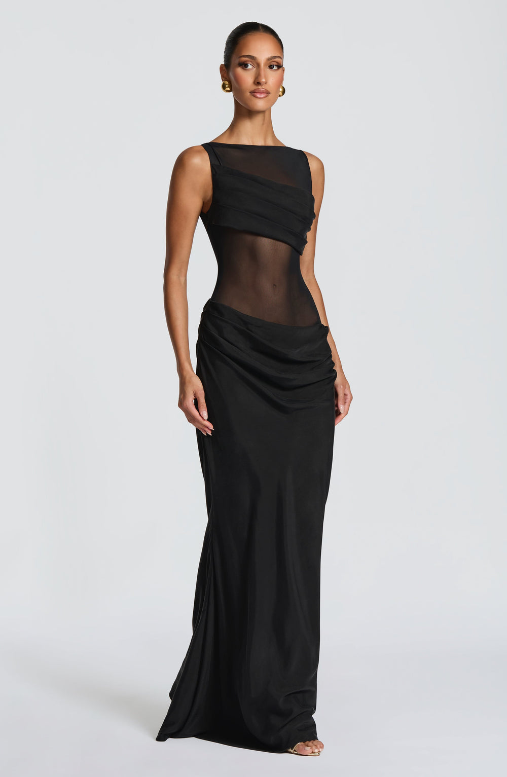 Islavieve Maxi Dress in Black by Clandour, product photo 2