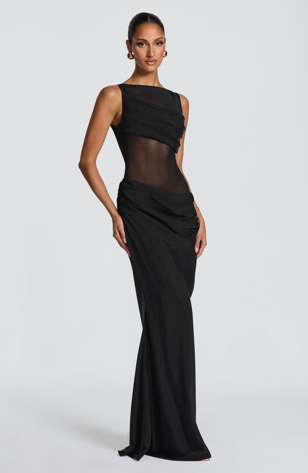 Islavieve Maxi Dress in Black by Clandour, product photo 4