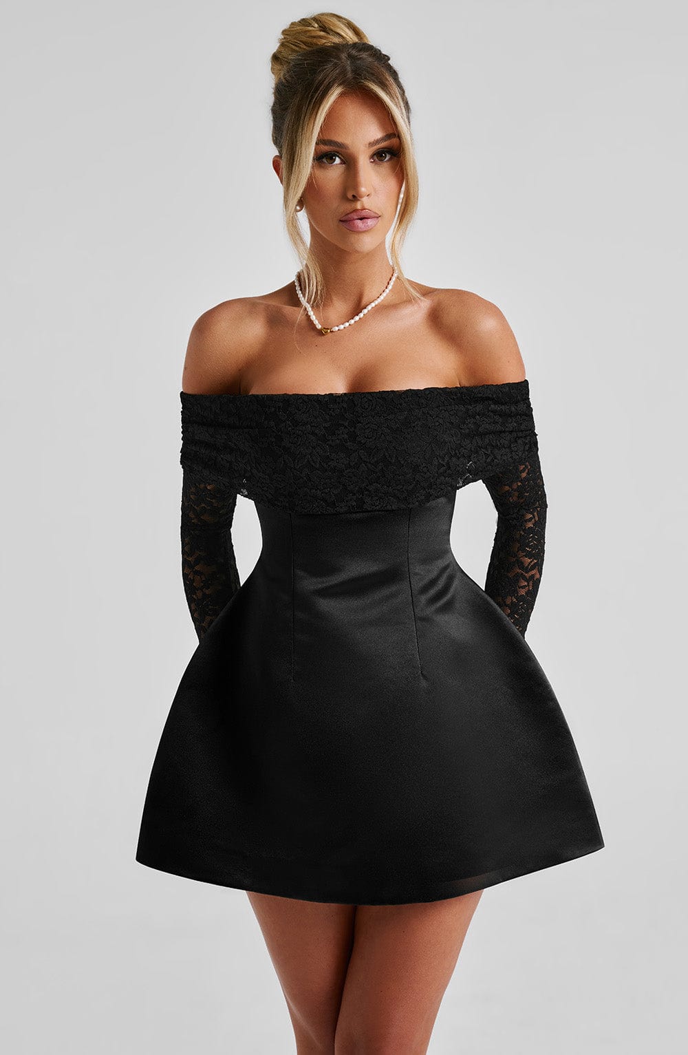 Islayne Mini Dress in Black by Clandour, product photo 1
