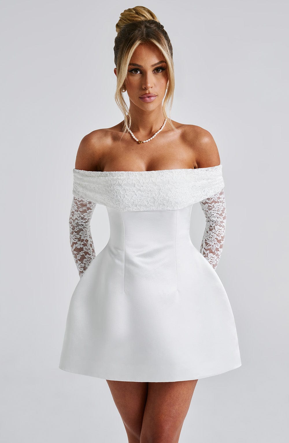 Islayne Mini Dress in Ivory by Clandour, product photo 8