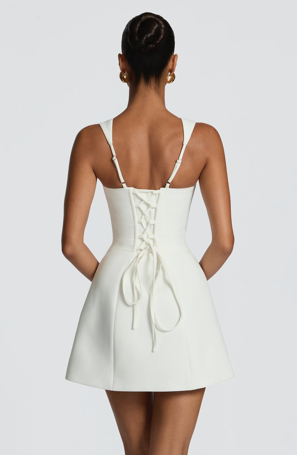 Junaelia Mini Dress in Ivory by Clandour, product photo 2
