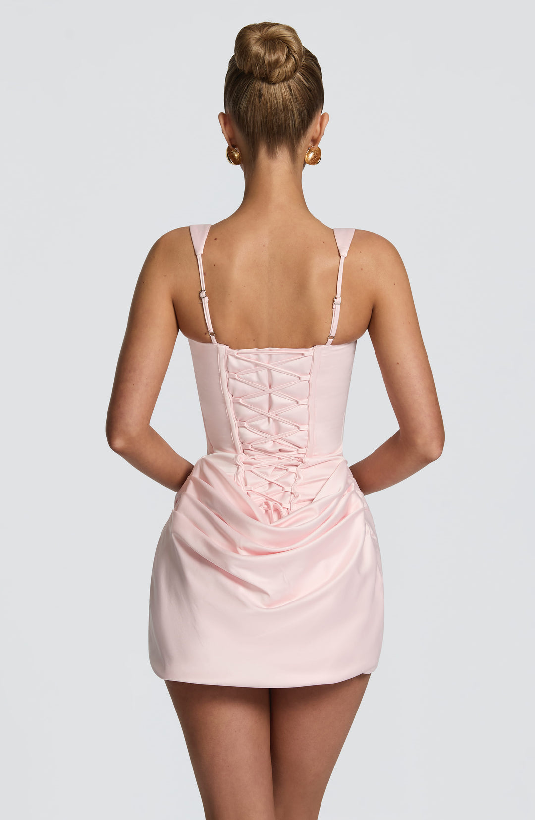 Junaella Mini Dress in Blush by Clandour, product photo 2