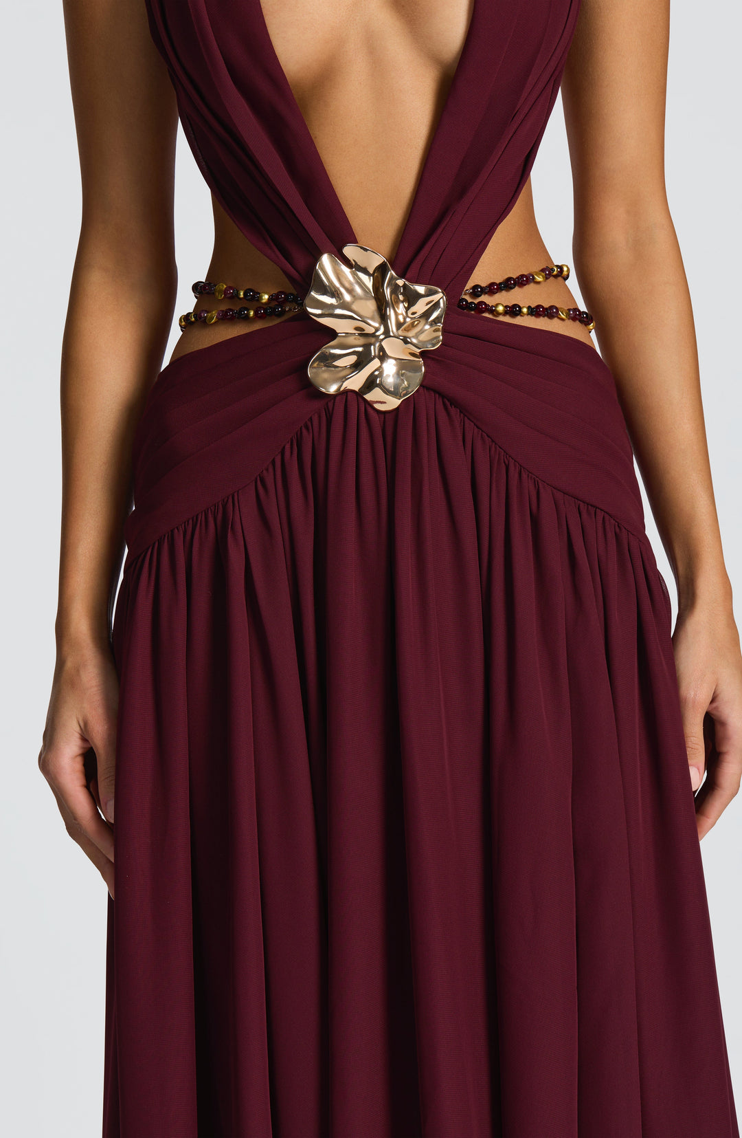 Junaessa Maxi Dress in Cherry Lacquer by Clandour, product photo 11