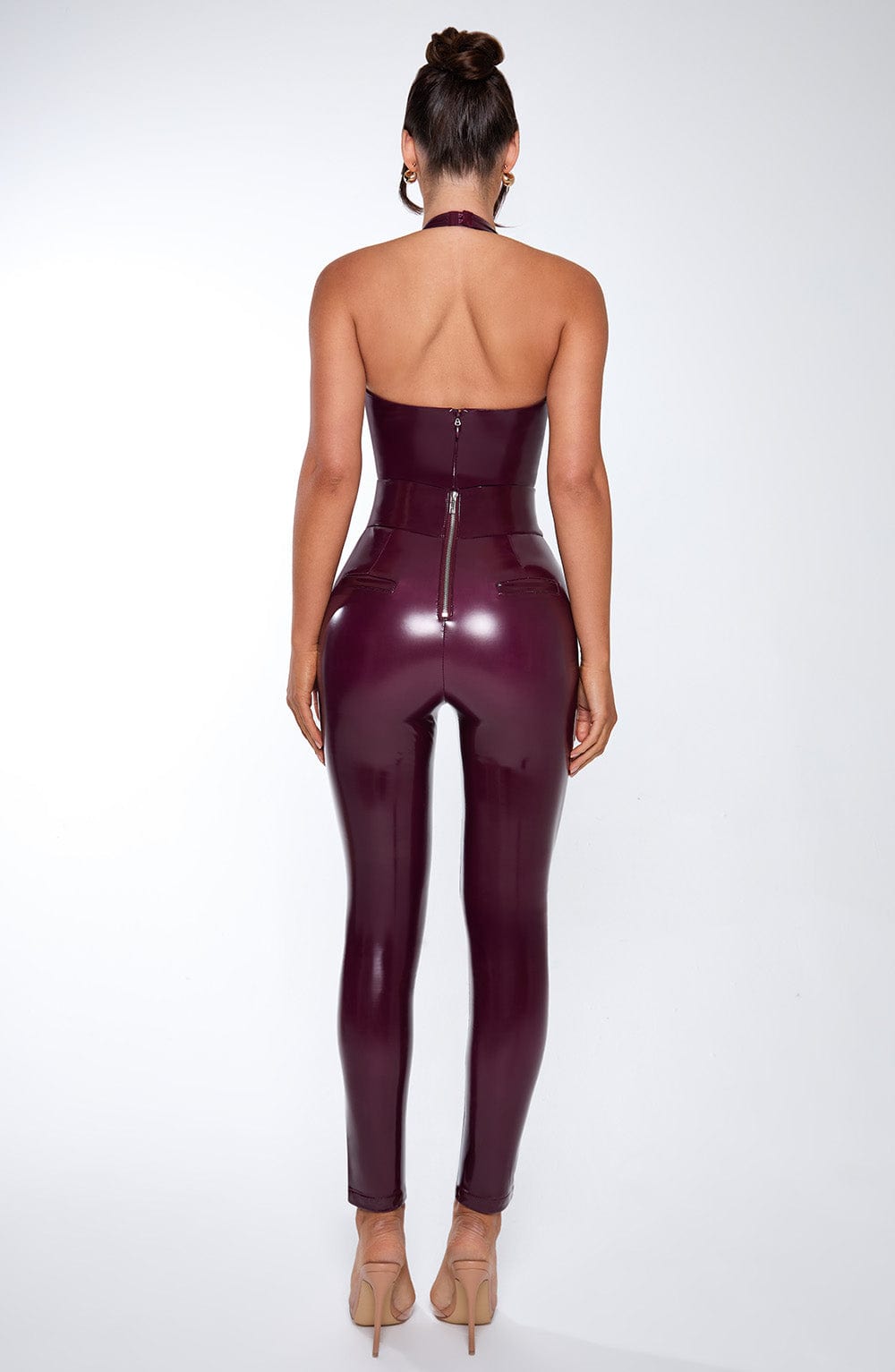 Junaina Bodysuit in Cherry Lacquer by Clandour, product photo 12