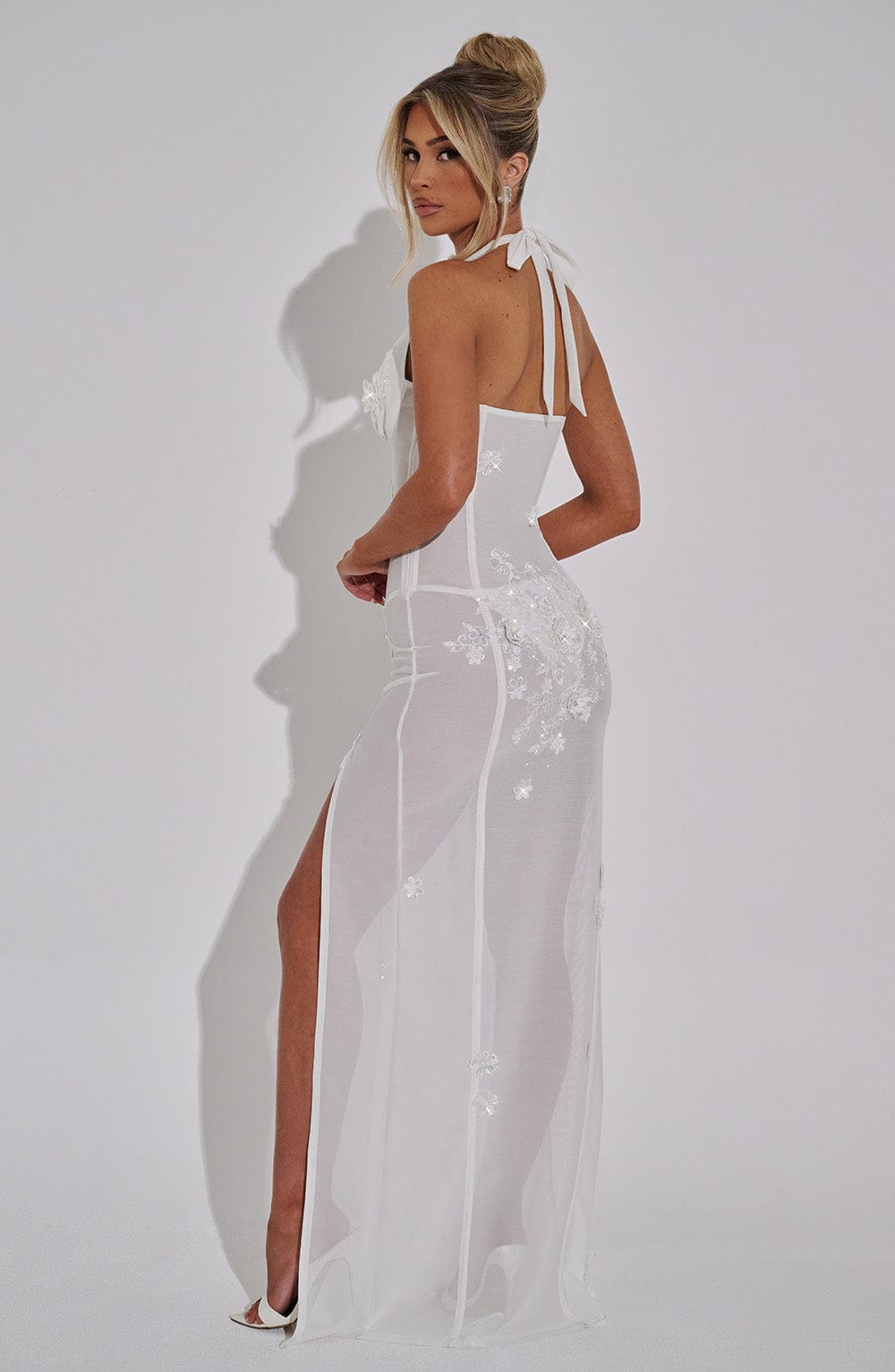 Junairis Maxi Dress in Ivory by Clandour, product photo 9