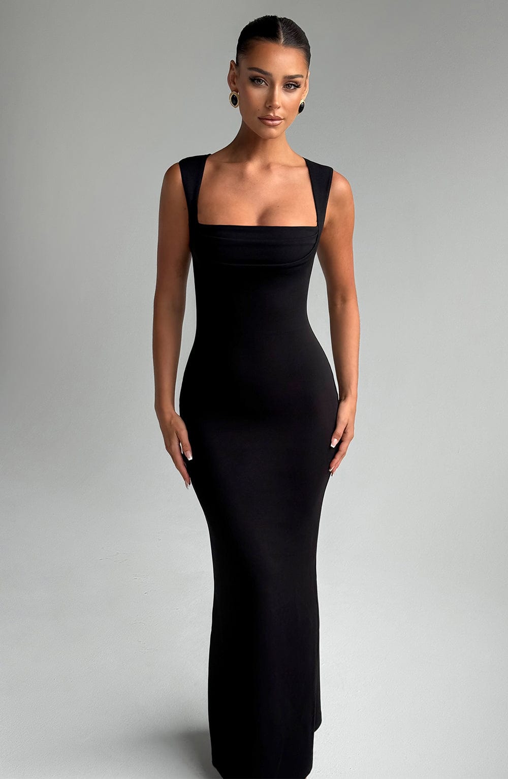 Junaise Maxi Dress in Black by Clandour, product photo 1
