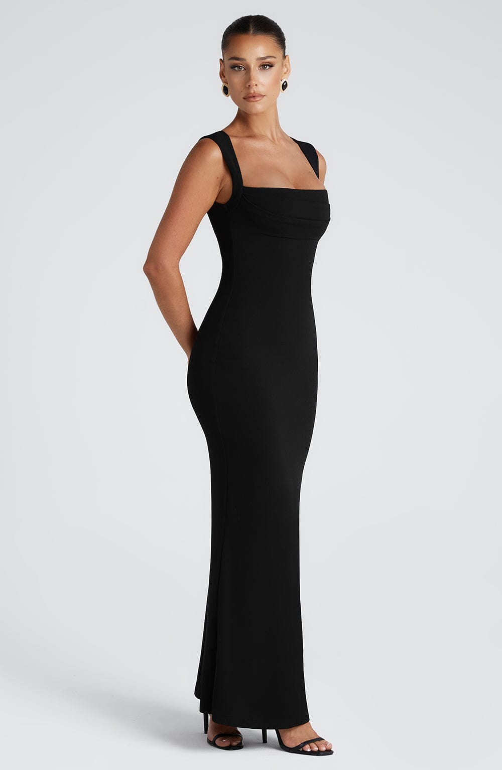Junaise Maxi Dress in Black by Clandour, product photo 6