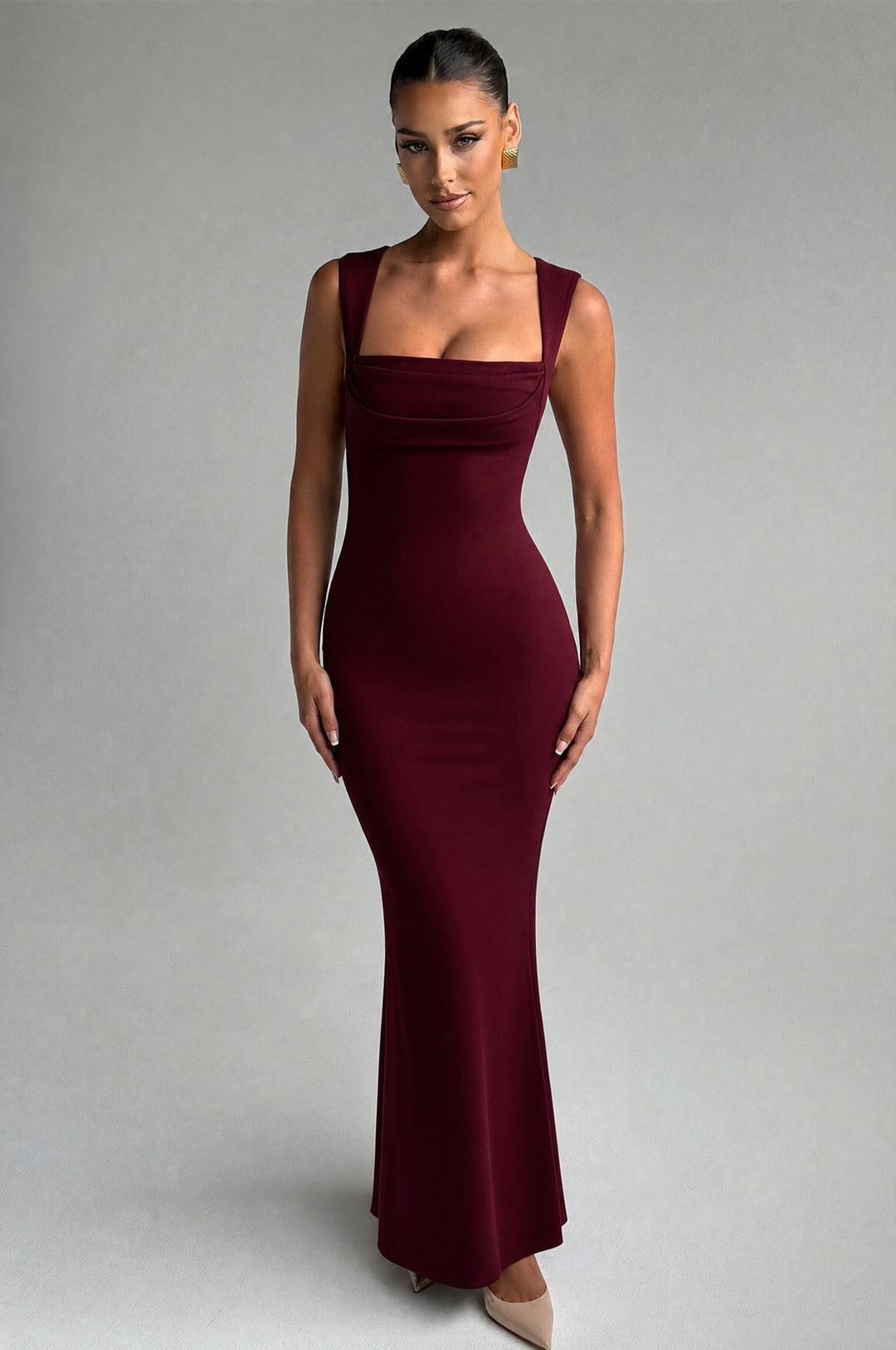 Clandour | Junaise Maxi Dress - Cherry Lacquer - product photo 1