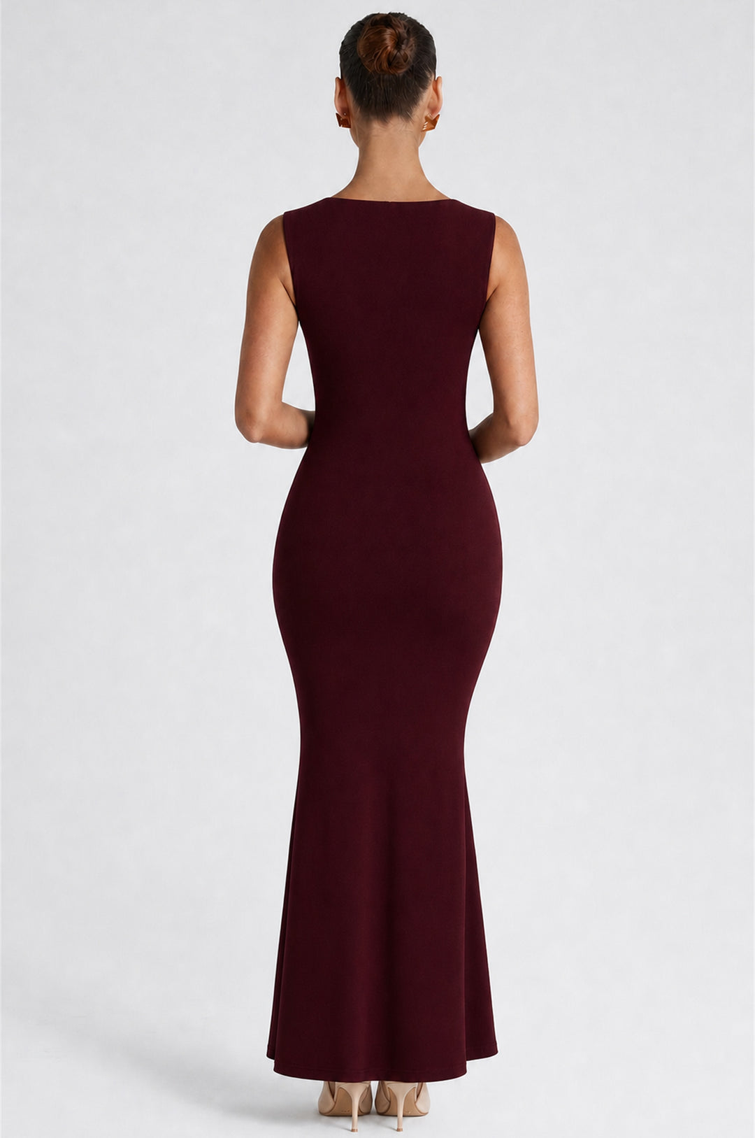 Clandour | Junaise Maxi Dress - Cherry Lacquer - product photo 3
