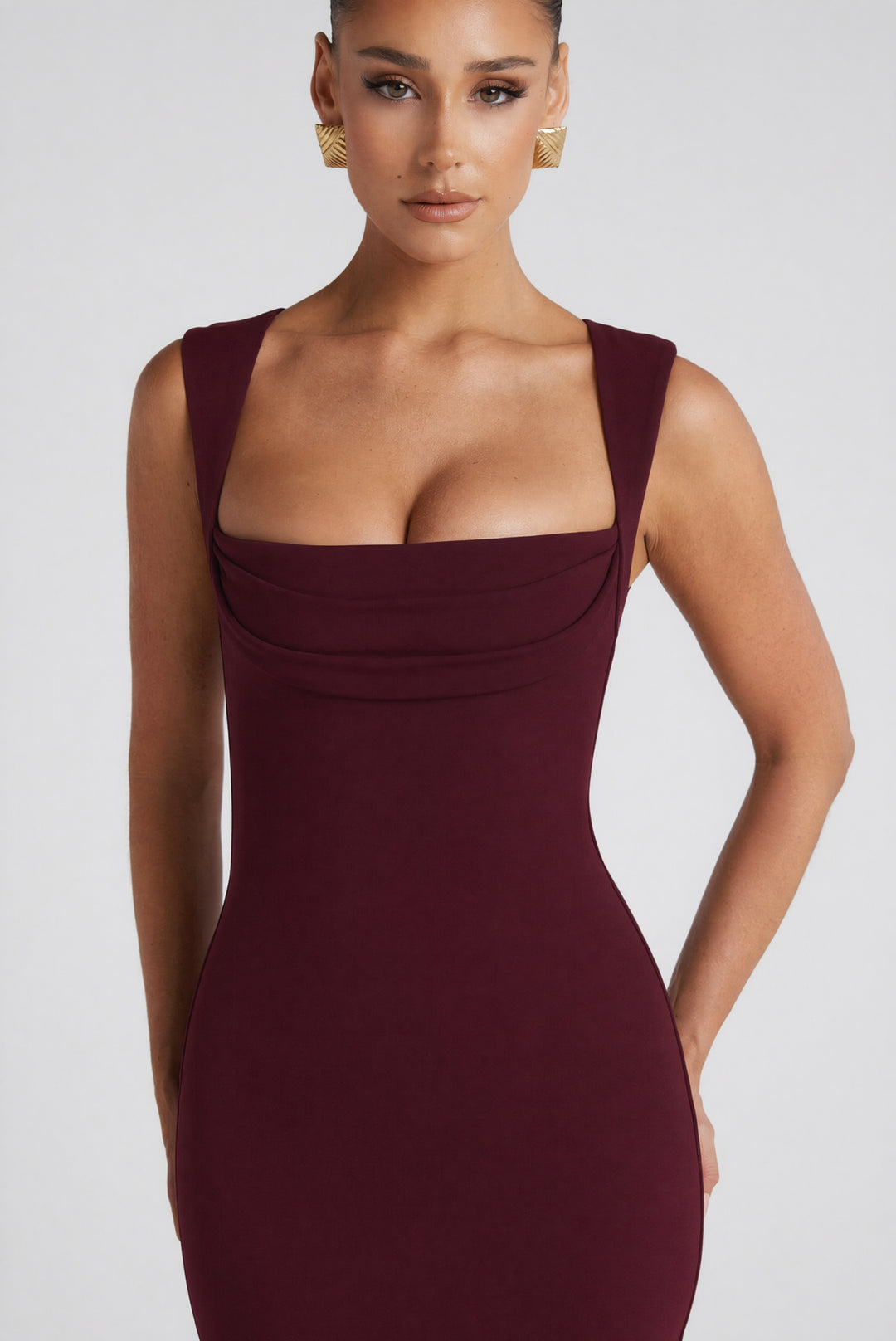 Clandour | Junaise Maxi Dress - Cherry Lacquer - product photo 5