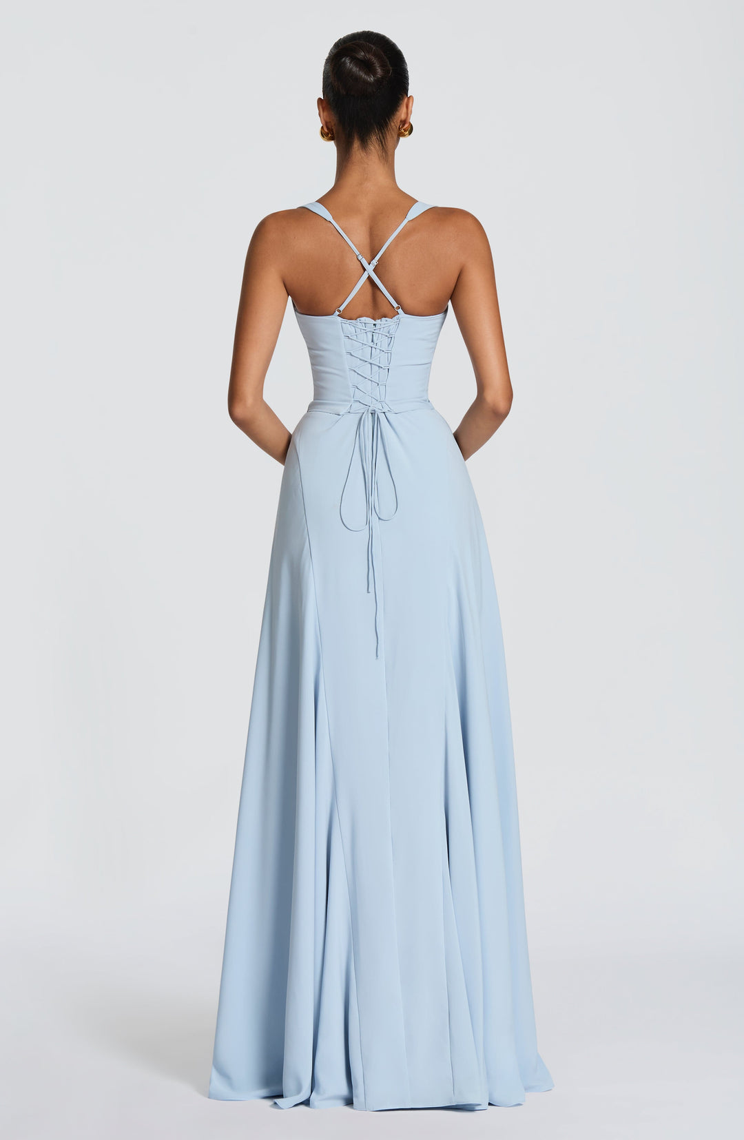 Junalina Maxi Dress in Glacier Blue by Clandour, product photo 4