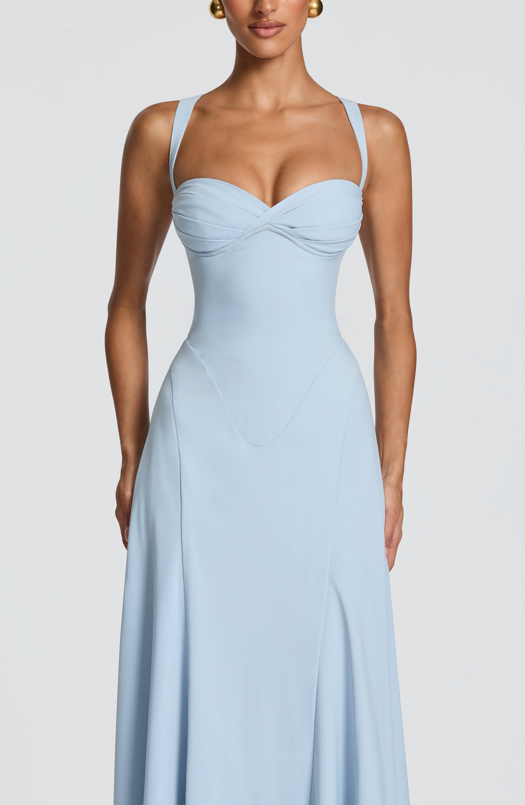 Junalina Maxi Dress in Glacier Blue by Clandour, product photo 5