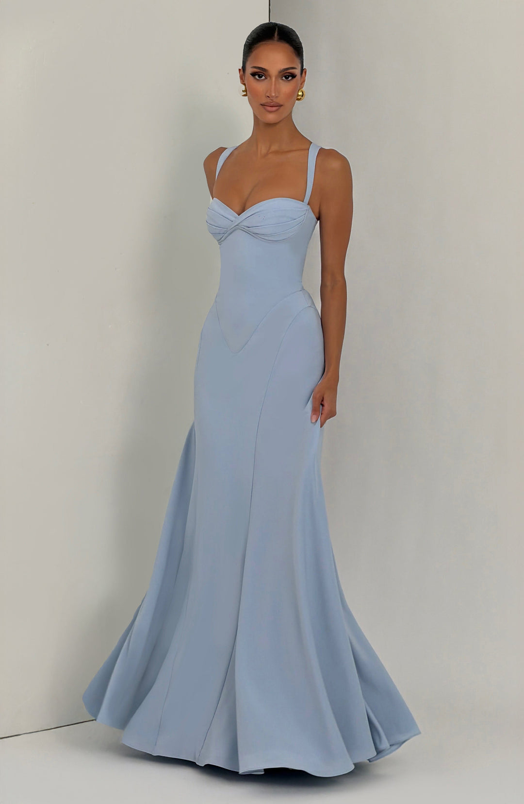 Junalina Maxi Dress in Glacier Blue by Clandour, product photo 8