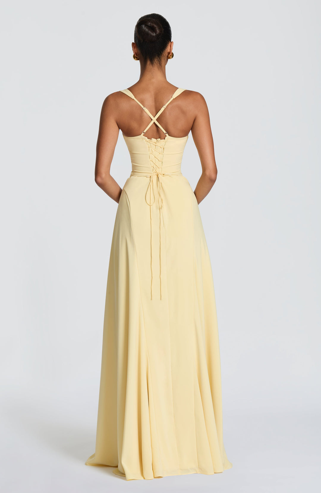 Junalina Maxi Dress in Lemon by Clandour, product photo 2