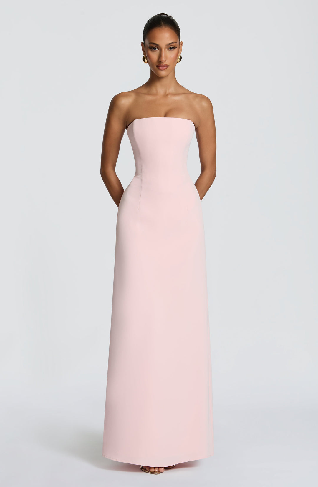 Junamira Maxi Dress in Blush by Clandour, product photo 1