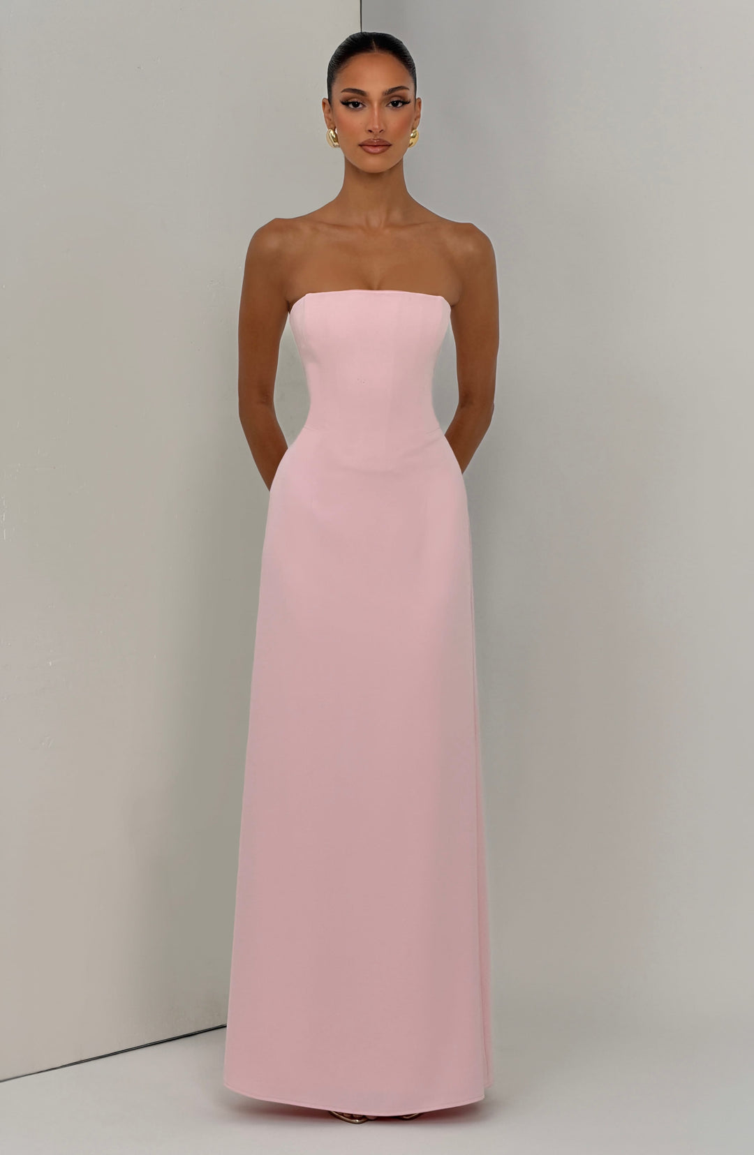 Junamira Maxi Dress in Blush by Clandour, product photo 6