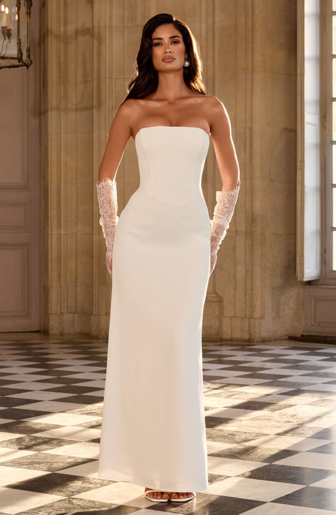 Junamira Maxi Dress in Ivory by Clandour, product photo 3