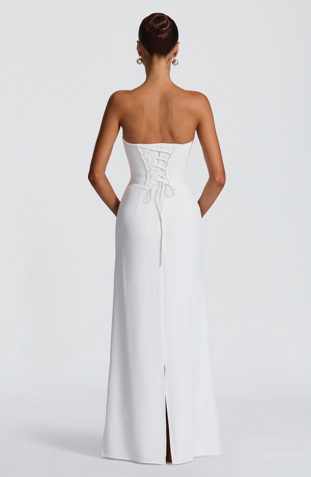Junamira Maxi Dress in Ivory by Clandour, product photo 5