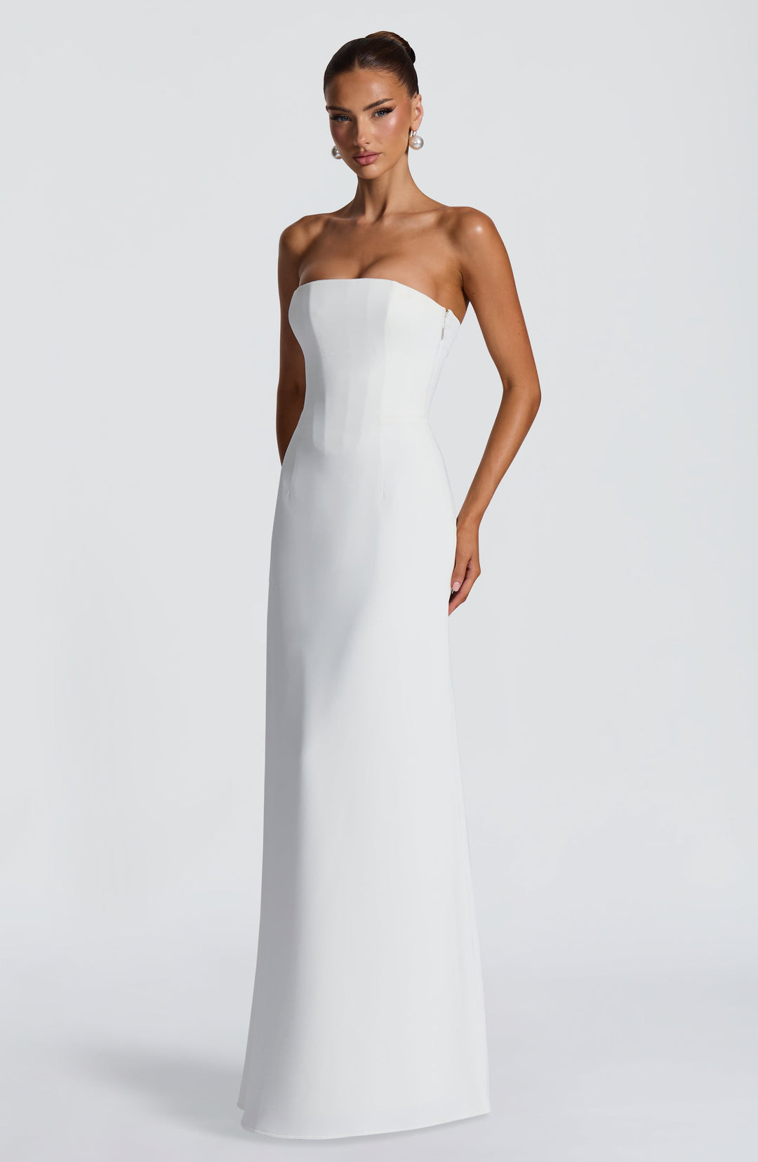 Junamira Maxi Dress in Ivory by Clandour, product photo 6