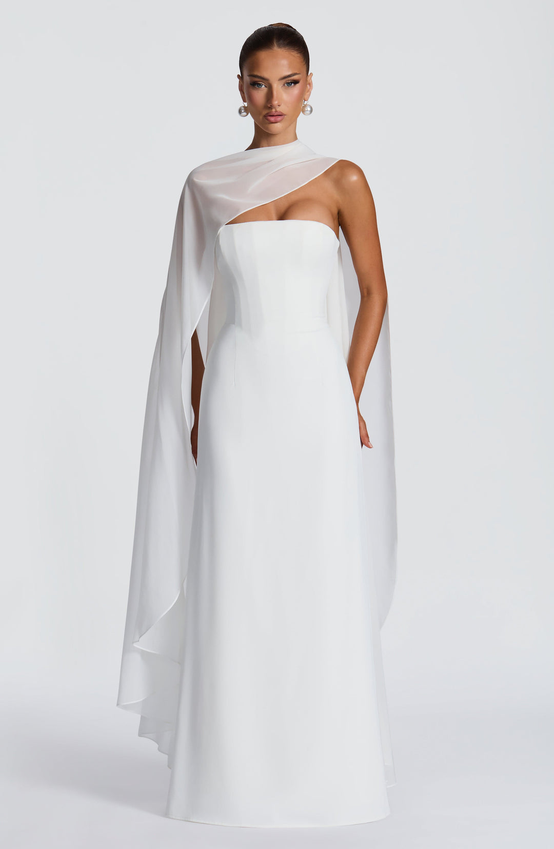 Junamira Maxi Dress in Ivory by Clandour, product photo 7