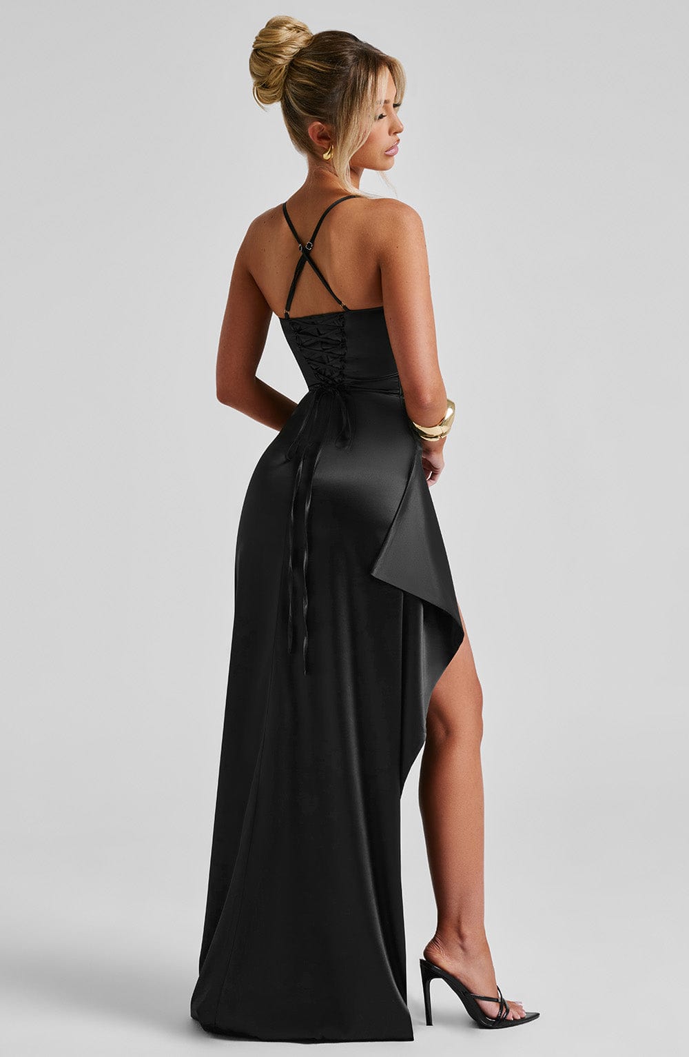 Junanna Maxi Dress in Black by Clandour, product photo 3