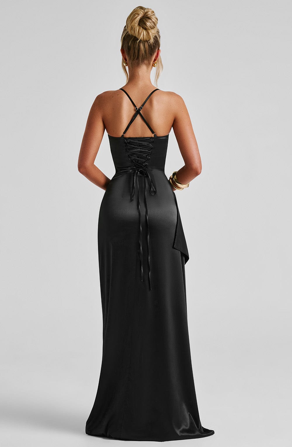 Junanna Maxi Dress in Black by Clandour, product photo 4