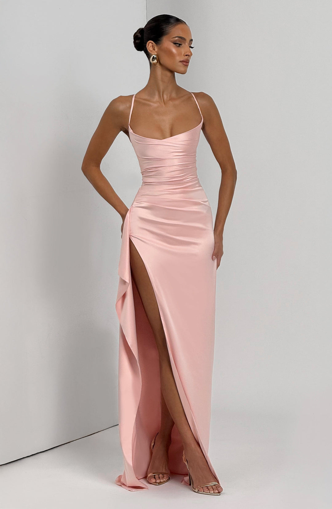 Junanna Maxi Dress in Blush by Clandour, product photo 4