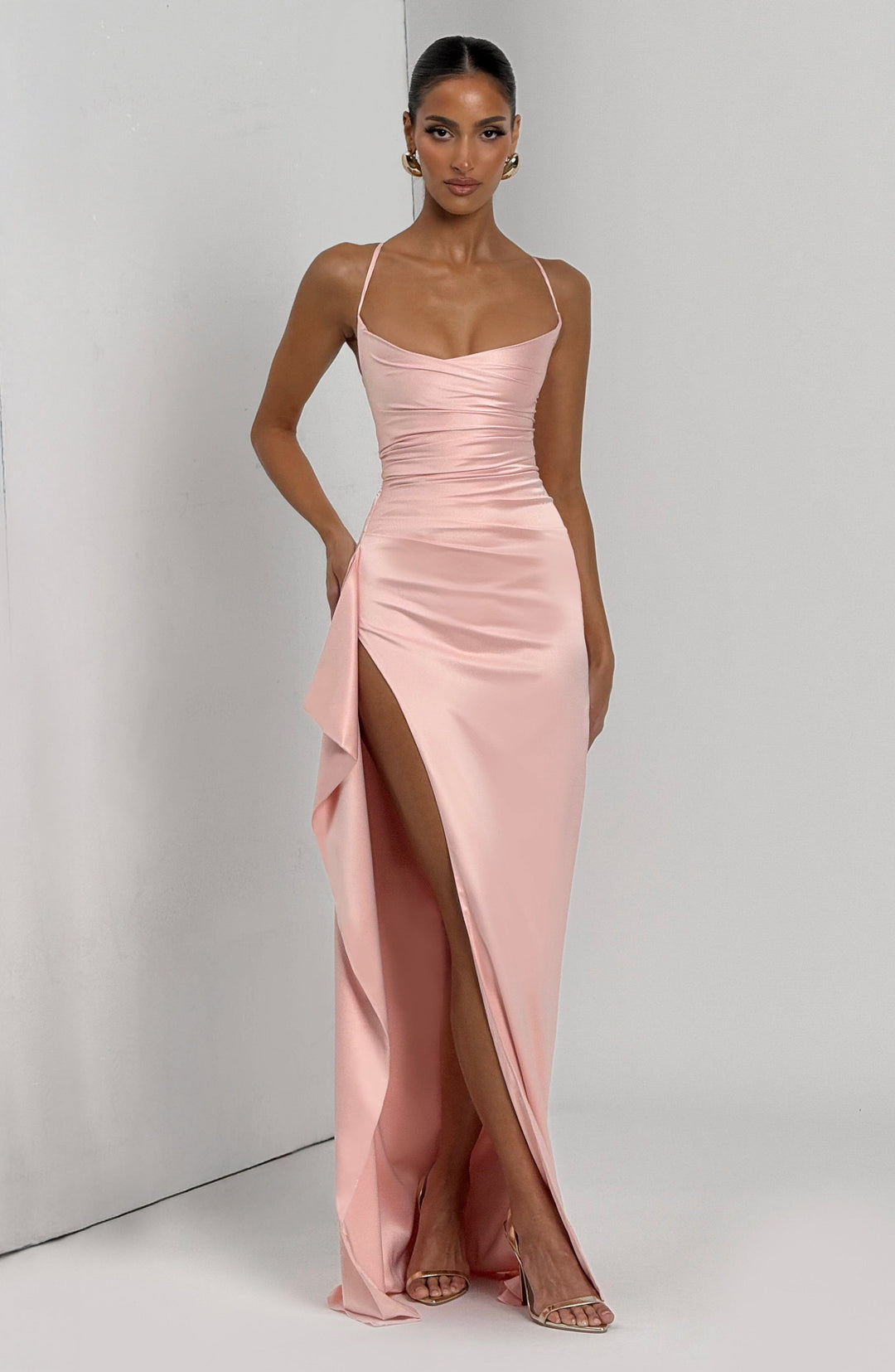 Junanna Maxi Dress in Blush by Clandour, product photo 7