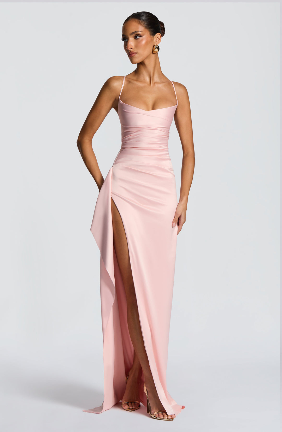 Junanna Maxi Dress in Blush by Clandour, product photo 8