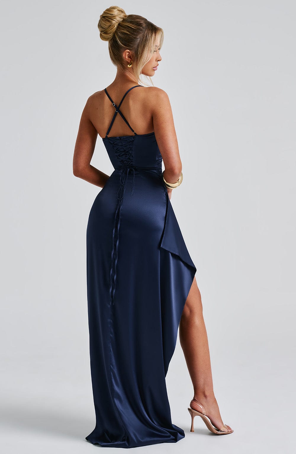 Junanna Maxi Dress in Navy by Clandour, product photo 2