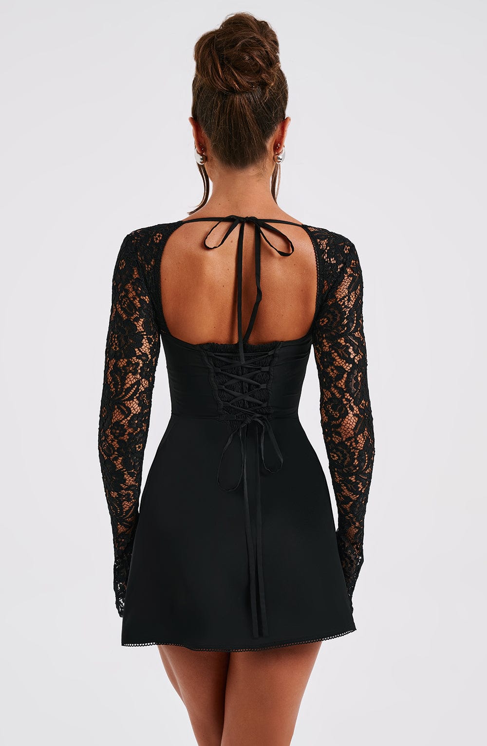 Junanora Mini Dress in Black by Clandour, product photo 8