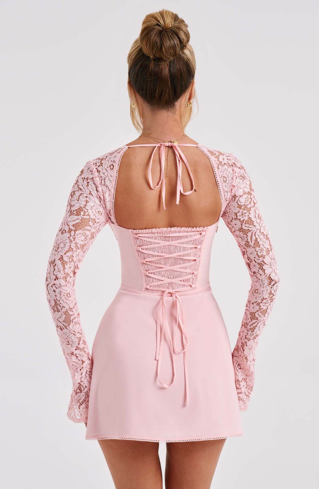 Junanora Mini Dress in Blush by Clandour, product photo 3