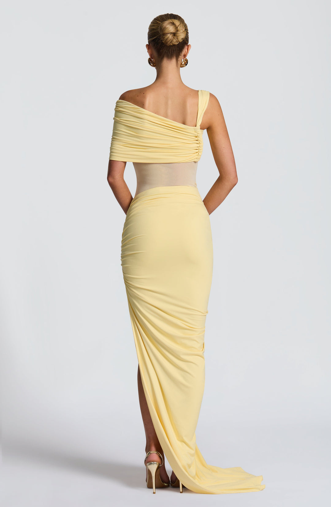 Junaola Maxi Skirt in Lemon by Clandour, product photo 4