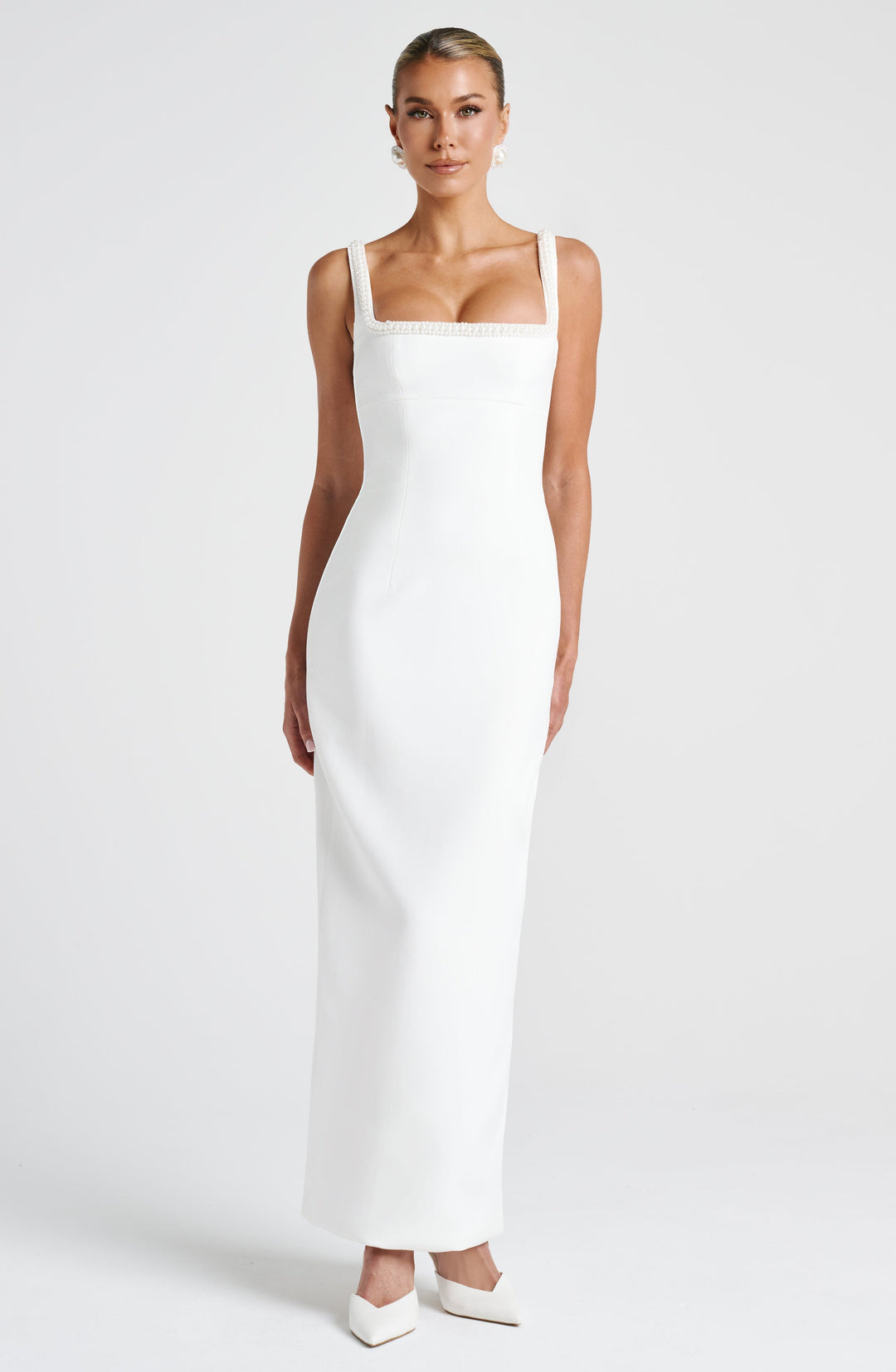 Junaoria Midaxi Dress in Ivory by Clandour, product photo 7