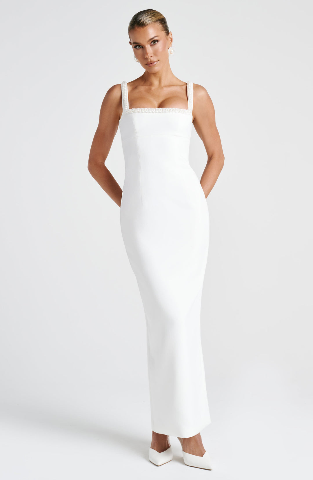 Junaoria Midaxi Dress in Ivory by Clandour, product photo 9