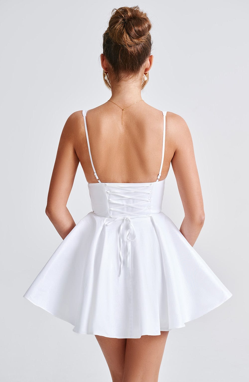 Junari Mini Dress in Ivory by Clandour, product photo 10