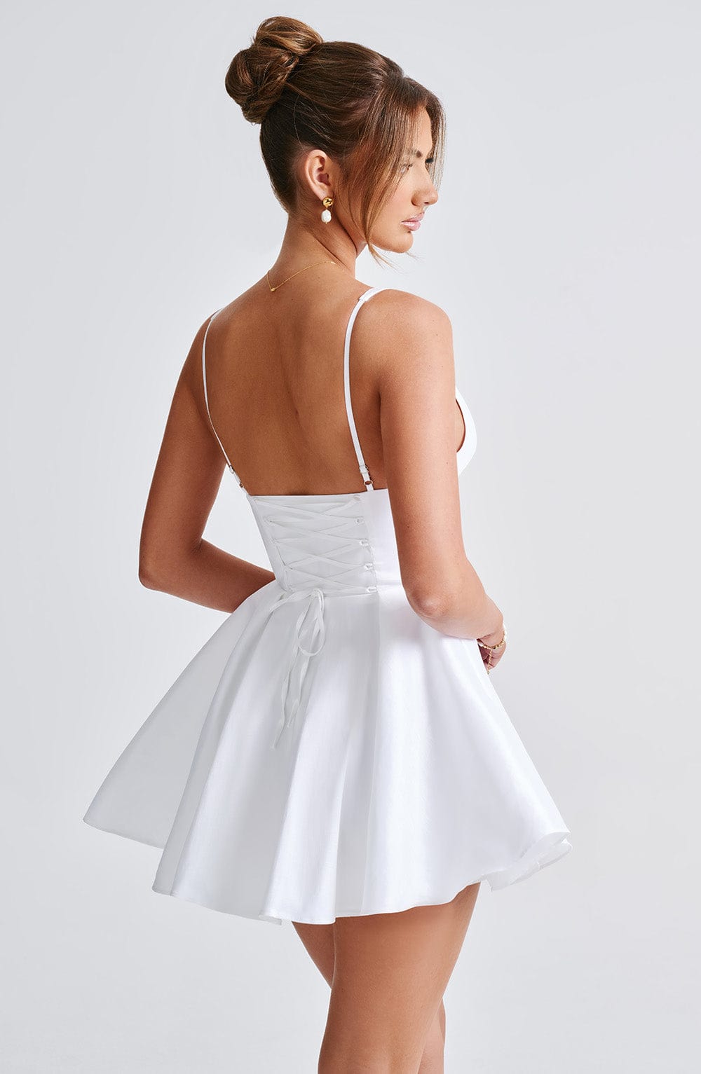 Junari Mini Dress in Ivory by Clandour, product photo 12
