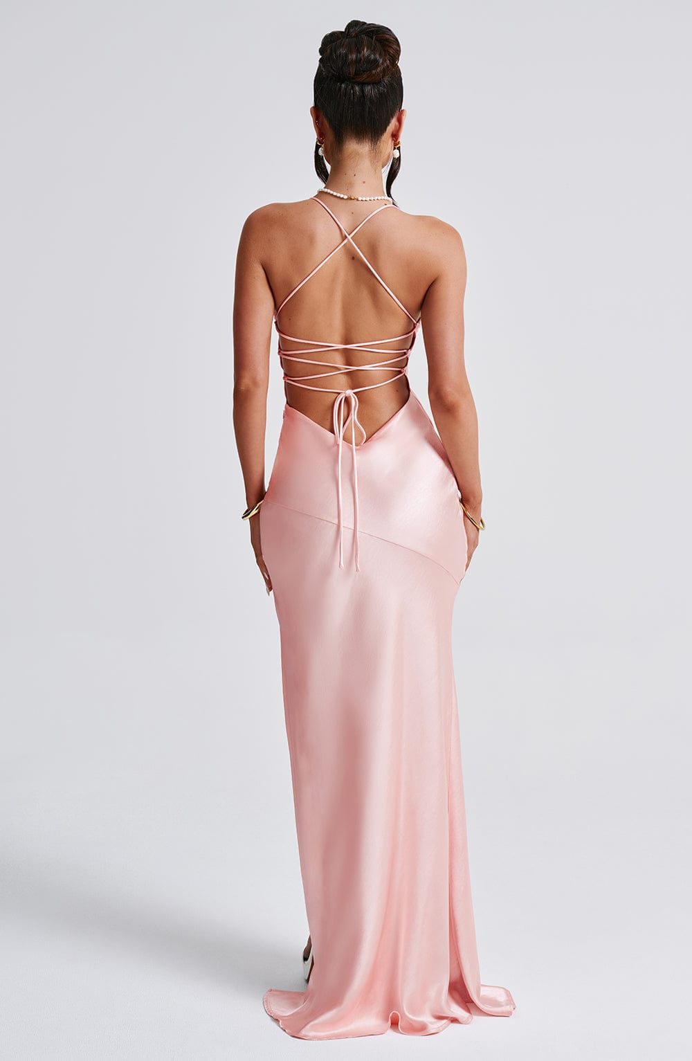 Junavieve Maxi Dress in Blush by Clandour, product photo 10