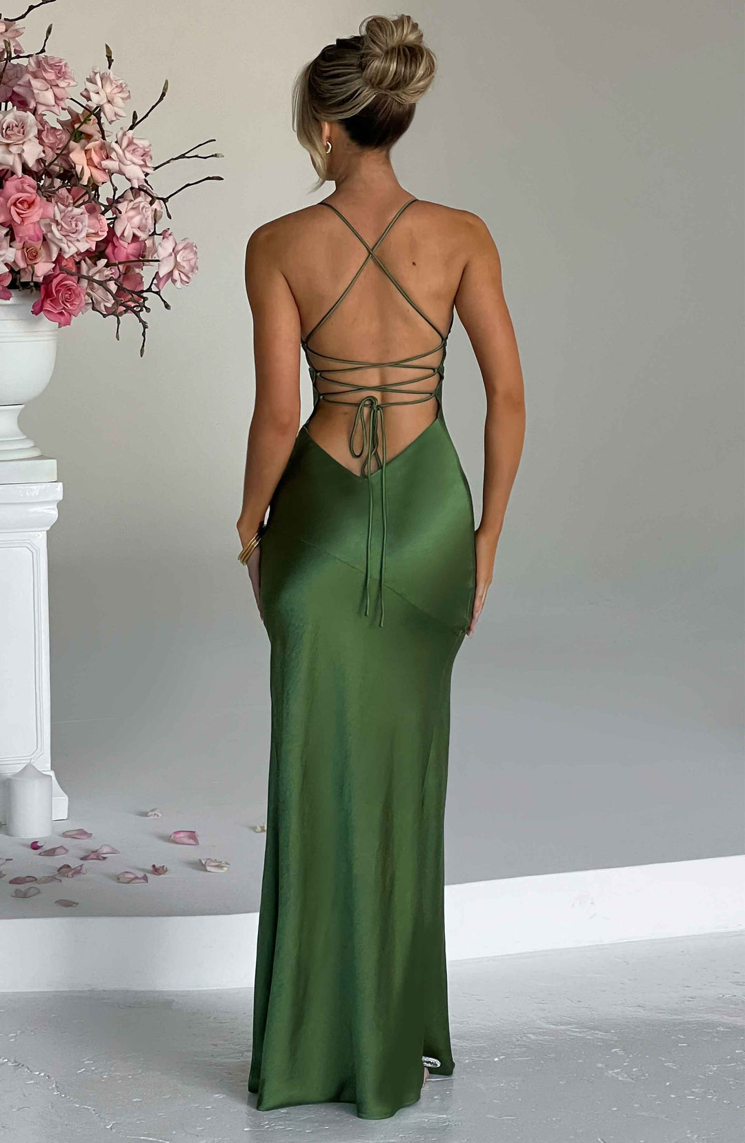 Junavieve Maxi Dress in Emerald by Clandour, product photo 3