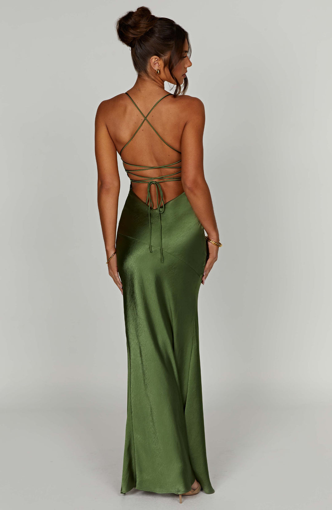 Junavieve Maxi Dress in Emerald by Clandour, product photo 9