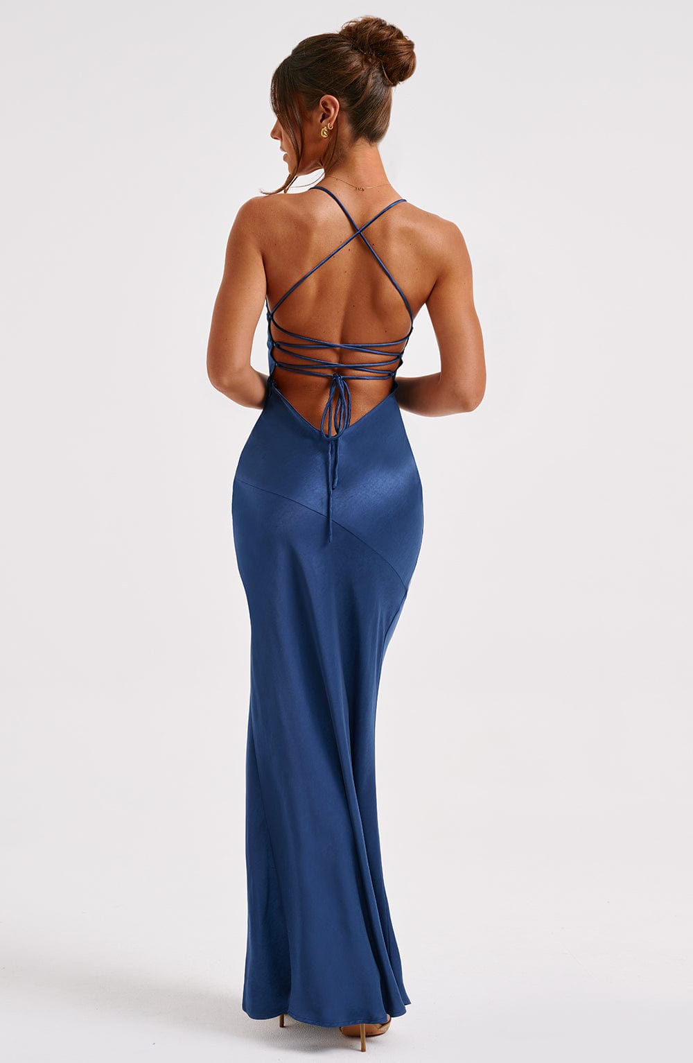 Junavieve Maxi Dress in Navy by Clandour, product photo 6