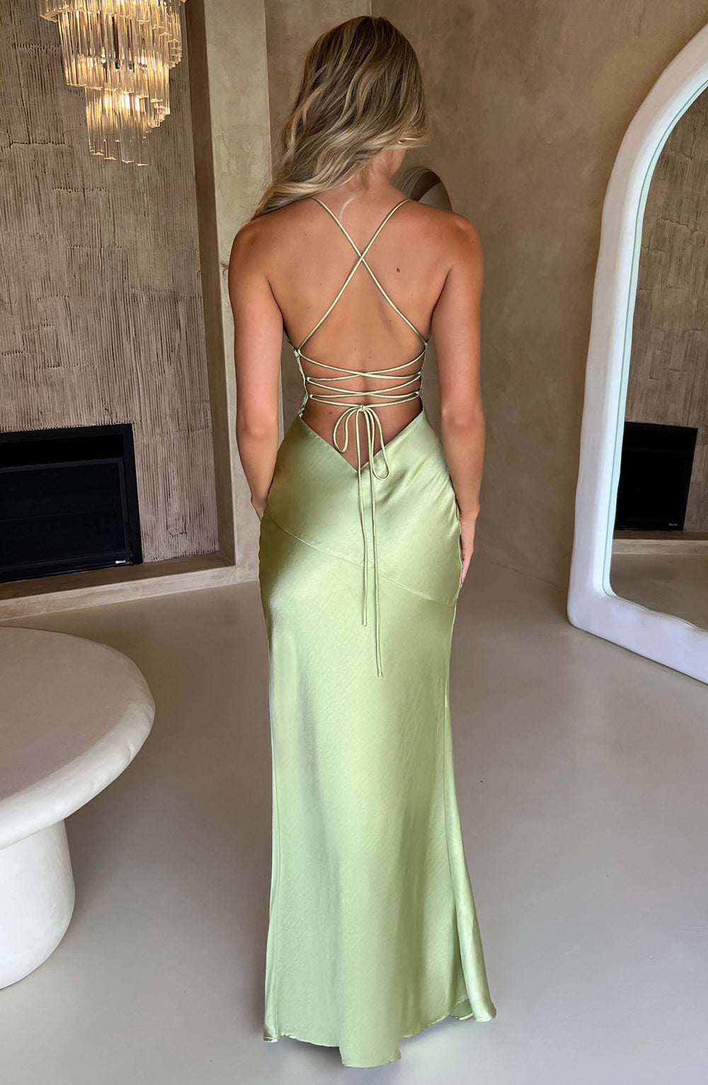 Junavieve Maxi Dress in Sage by Clandour, product photo 2