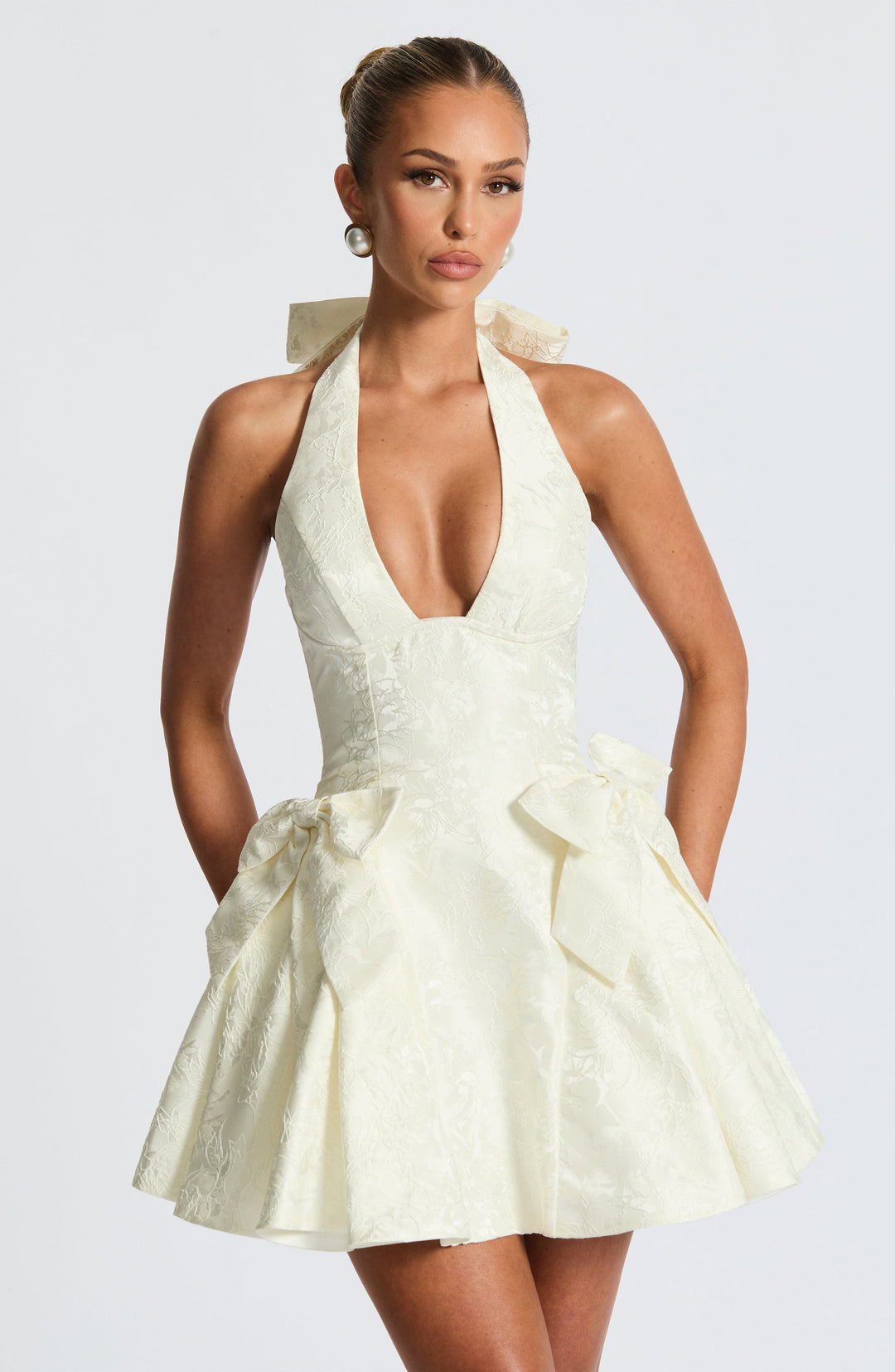 Kiraelia Mini Dress in Ivory by Clandour, product photo 4