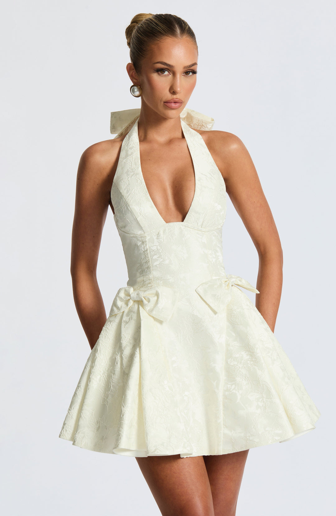 Kiraelia Mini Dress in Ivory by Clandour, product photo 5
